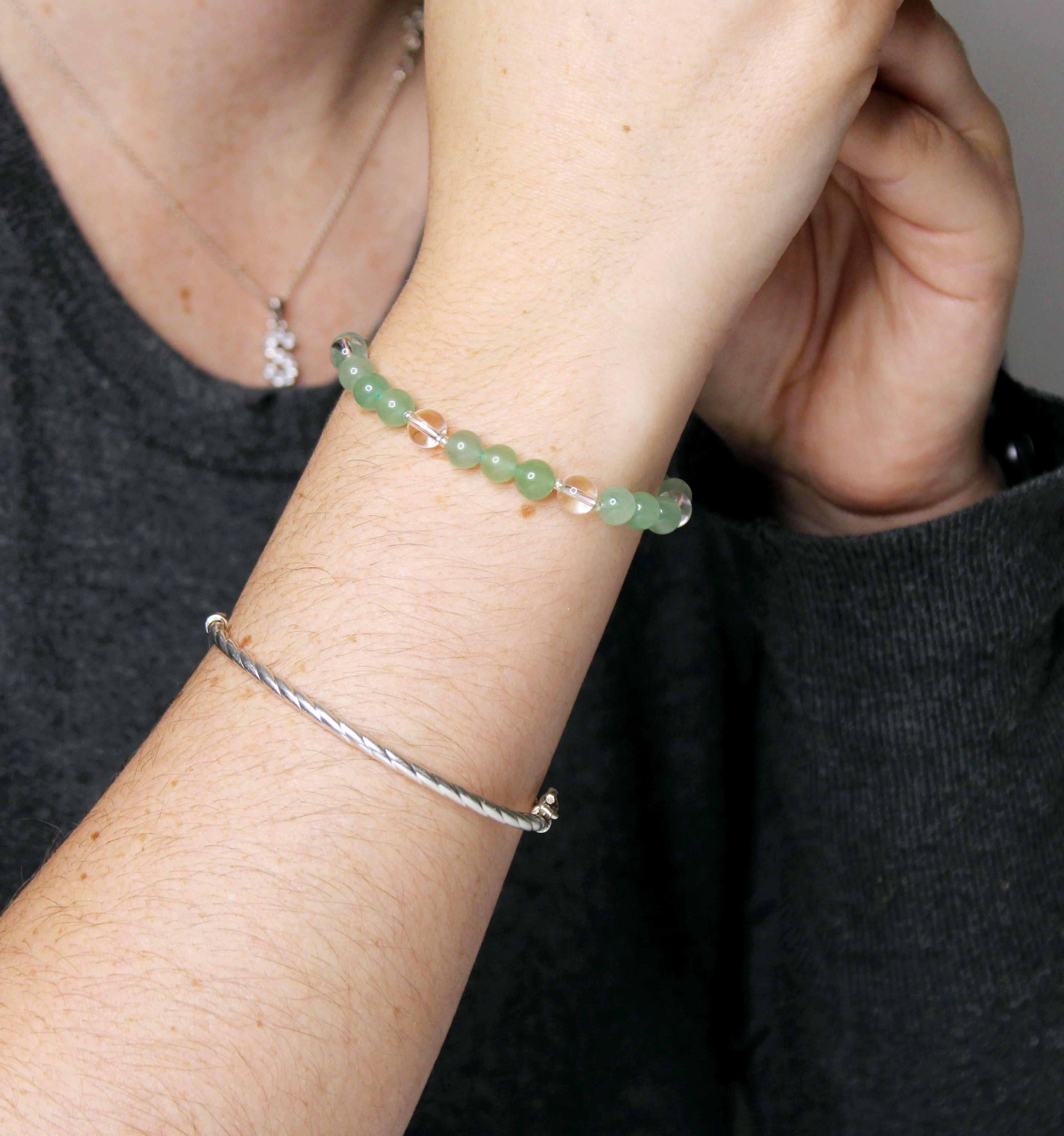 Aventurine & Cristal de Roche - 22.90€