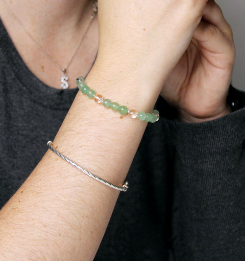 Aventurine & Cristal de Roche - 22.90€